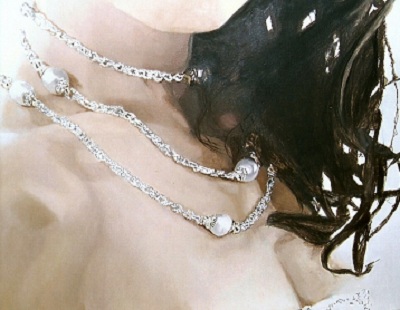 Closeup of Silver and Lace